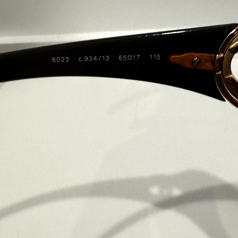 Chanel 6023 9934/13 Sunglasses, Dark Brown w/Gold CC Logo, gradient lenses, Case - Picture 5 of 9